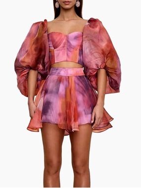 Andrea Iyamah Kokos Bustier Top Dandi print